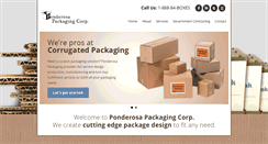 Desktop Screenshot of ponderosapackaging.com